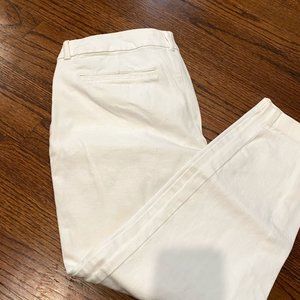 Pixie Ankle Pants for Women - Size 10 White